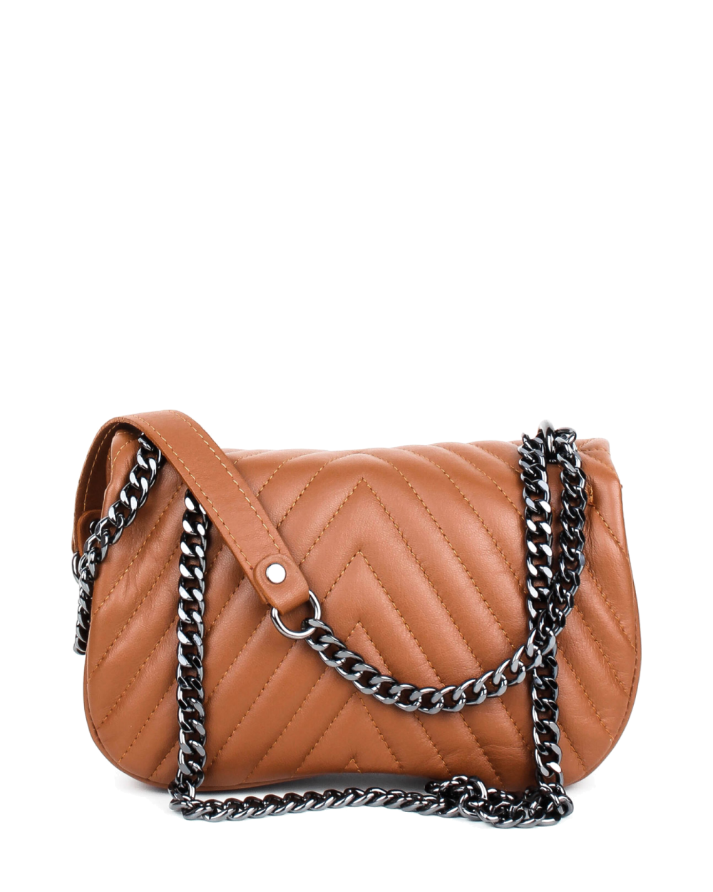 Bandolera de piel italiana Rojo 3388-45-37