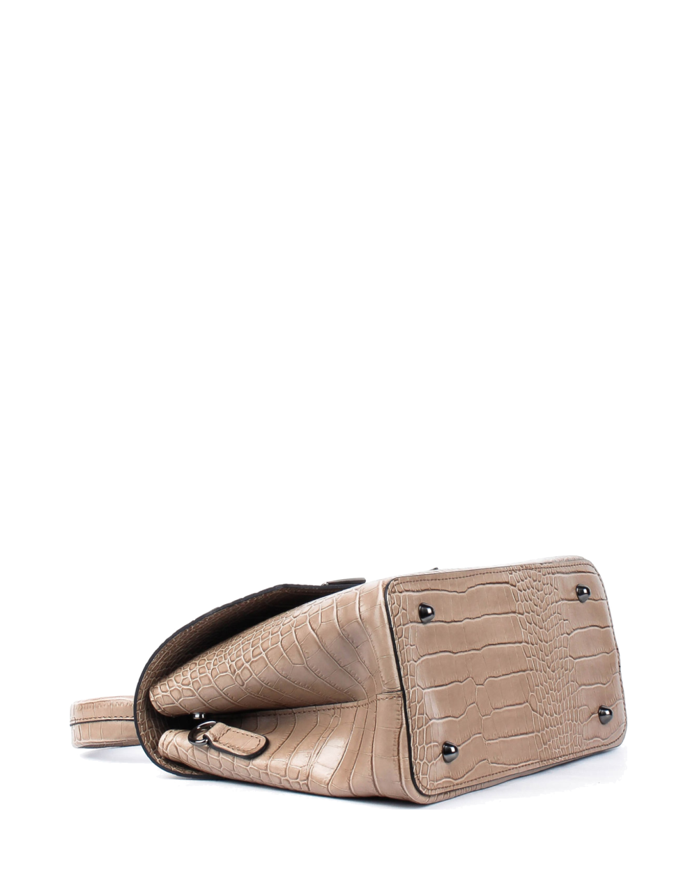 Bolso de mano de piel italiana STOCATTO Marrón