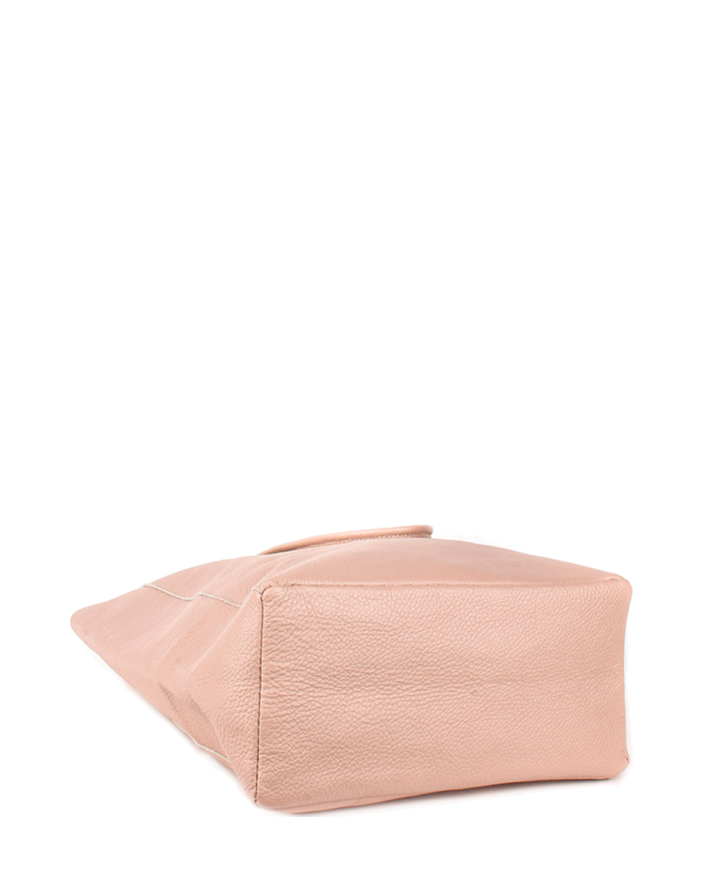 Shopper de piel italiana LARGO Beige