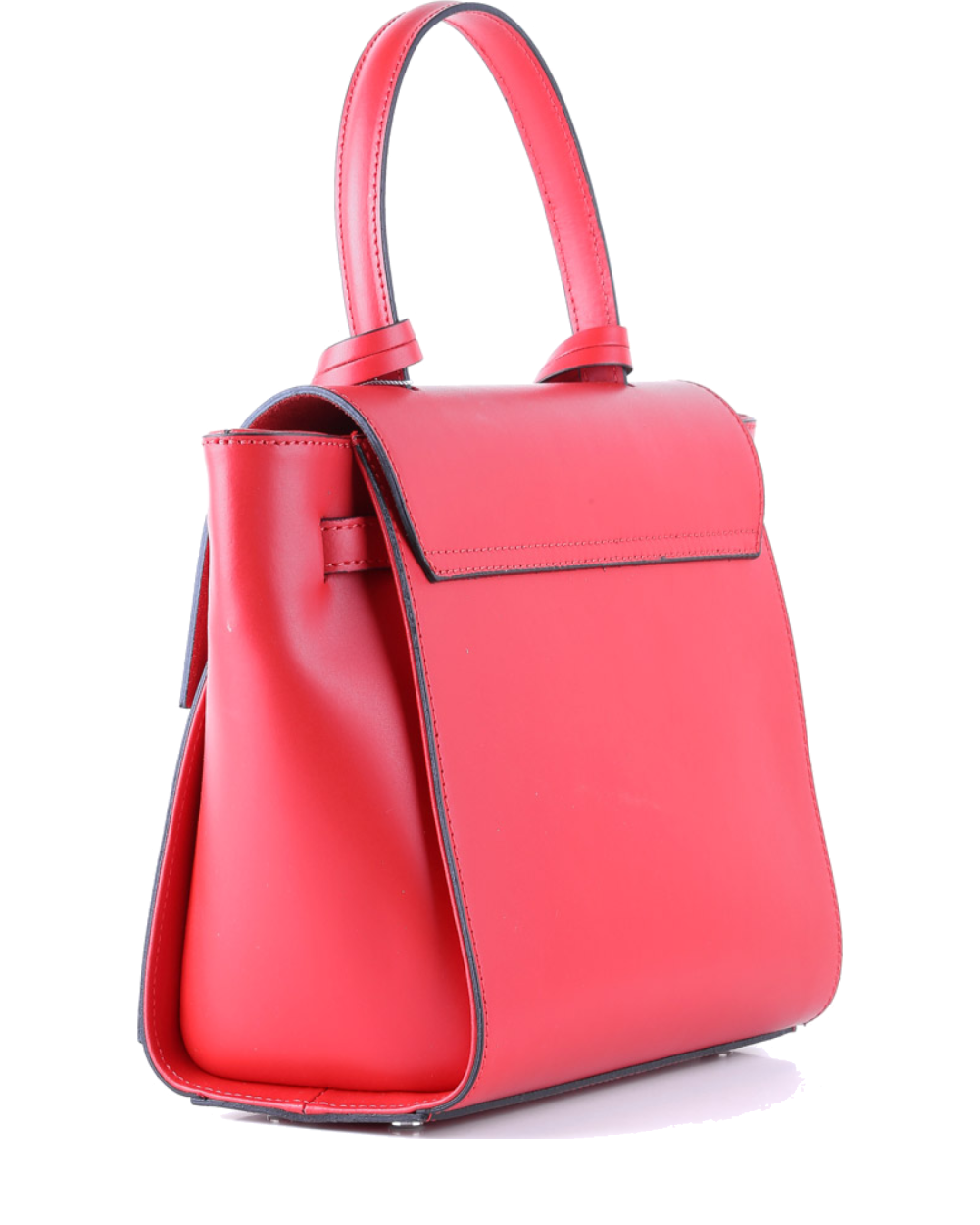 Bolso de mano de piel italiana VÄRTTINÄ Rojo
