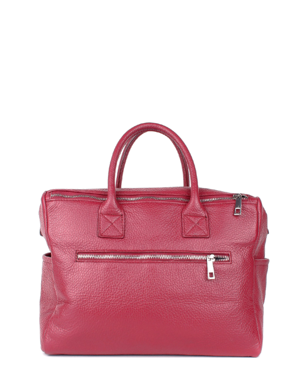 Bolso de mano de piel italiana Desireless Burgundy