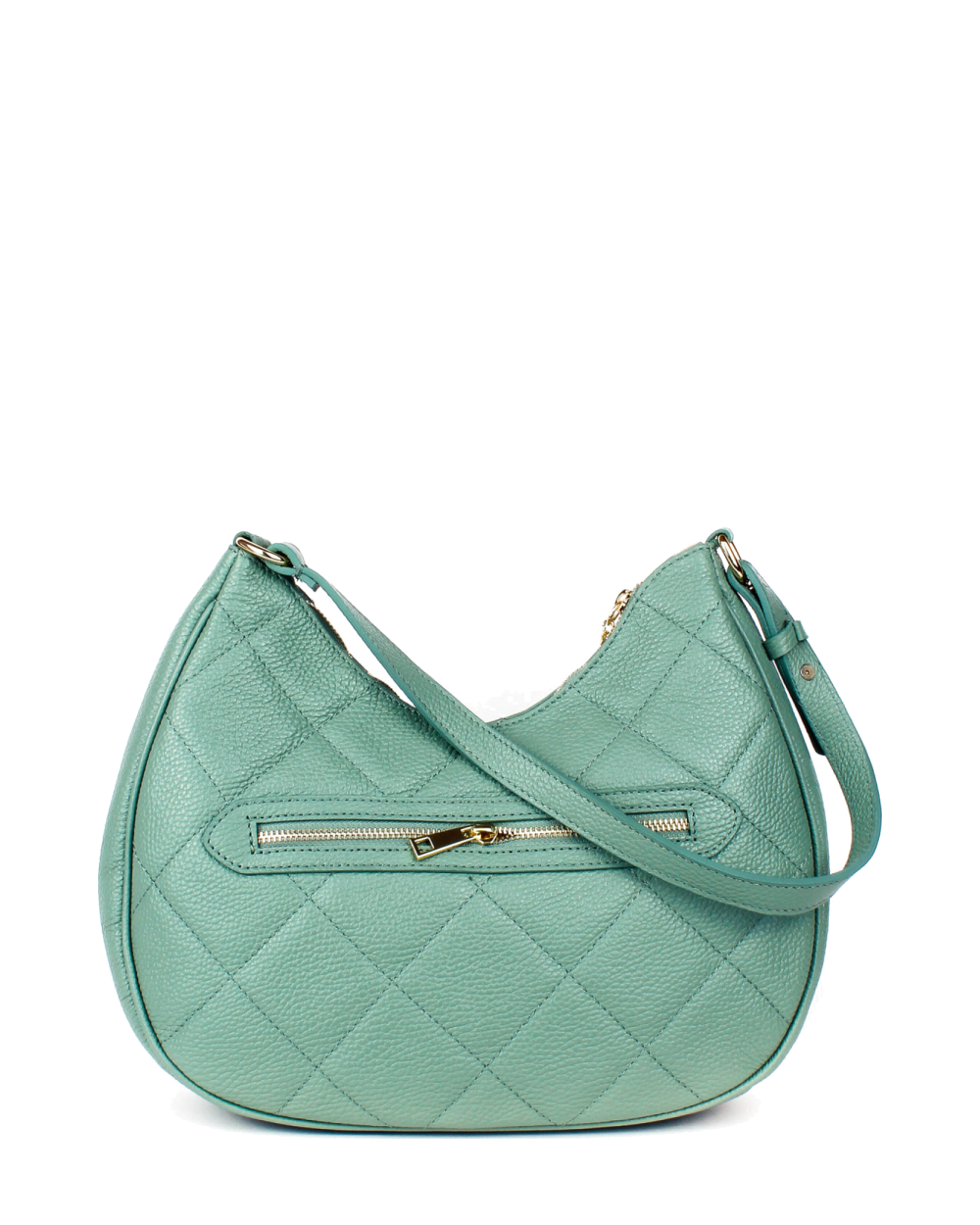 Bandolera de piel italiana Verde 3322-81-37