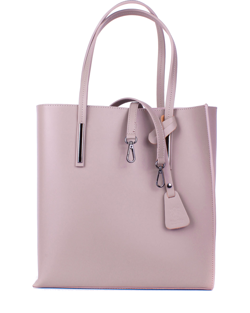 Shopper de piel italiana MARCIALE Rosa