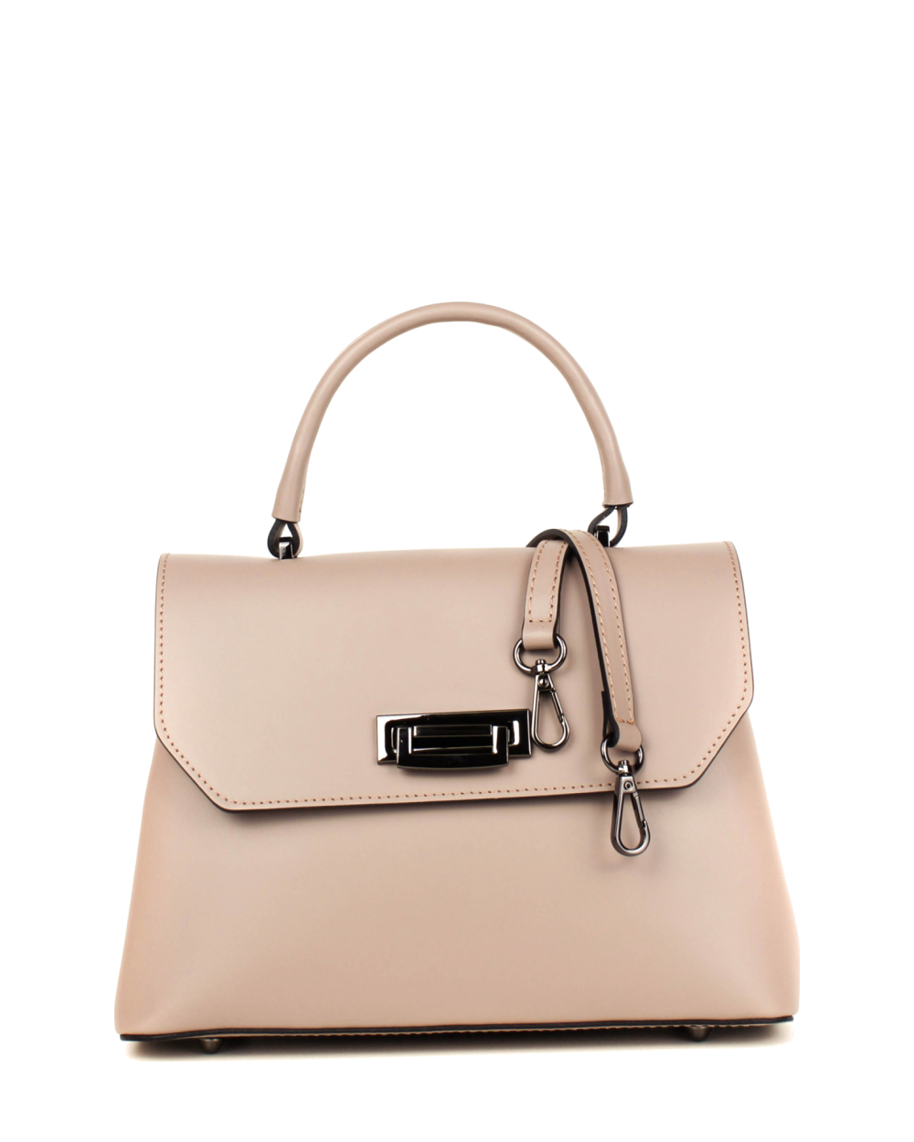Bolso de mano de piel italiana STOCATTO Beige