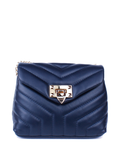 Bandolera de piel italiana Azul 5815-56-37