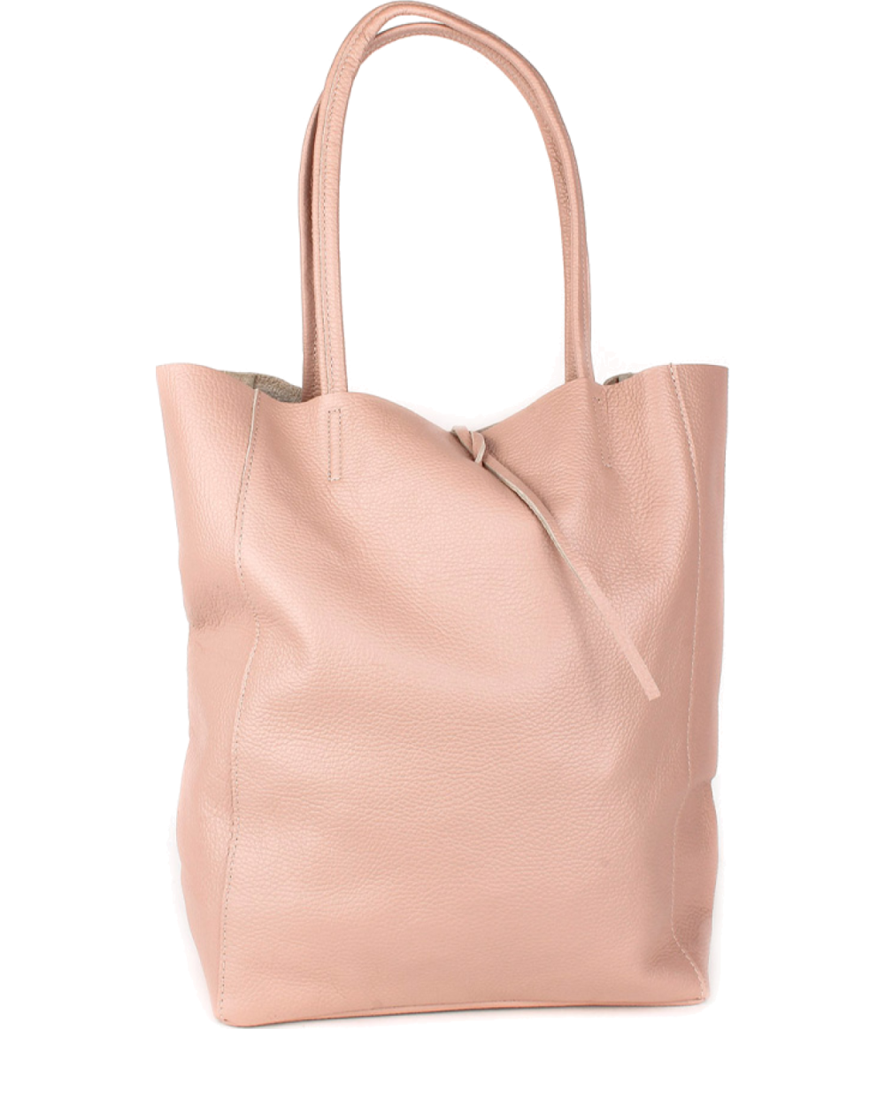Shopper de piel italiana LARGO Beige