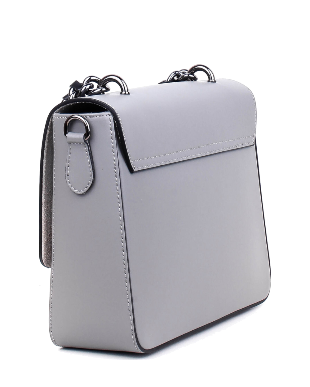 Bandolera de piel italiana Gris 5172-18-31