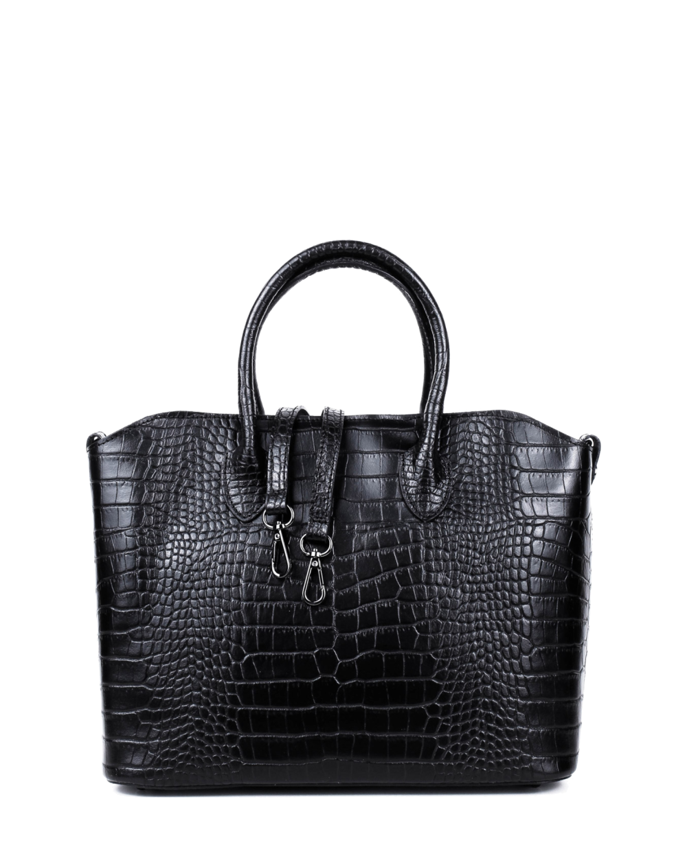 Bolso Tote de piel italiana MOLTO Negro