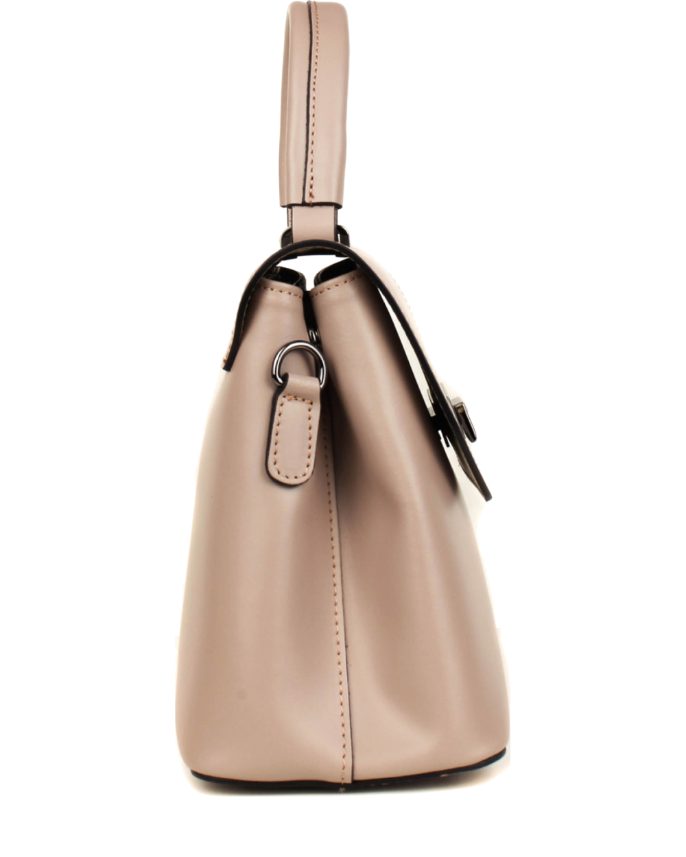 Bolso de mano de piel italiana STOCATTO Beige