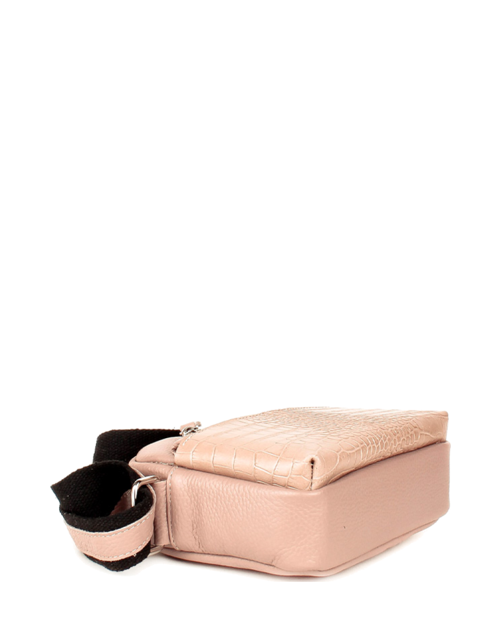 Bolso de mano de piel italiana Eis Rosa