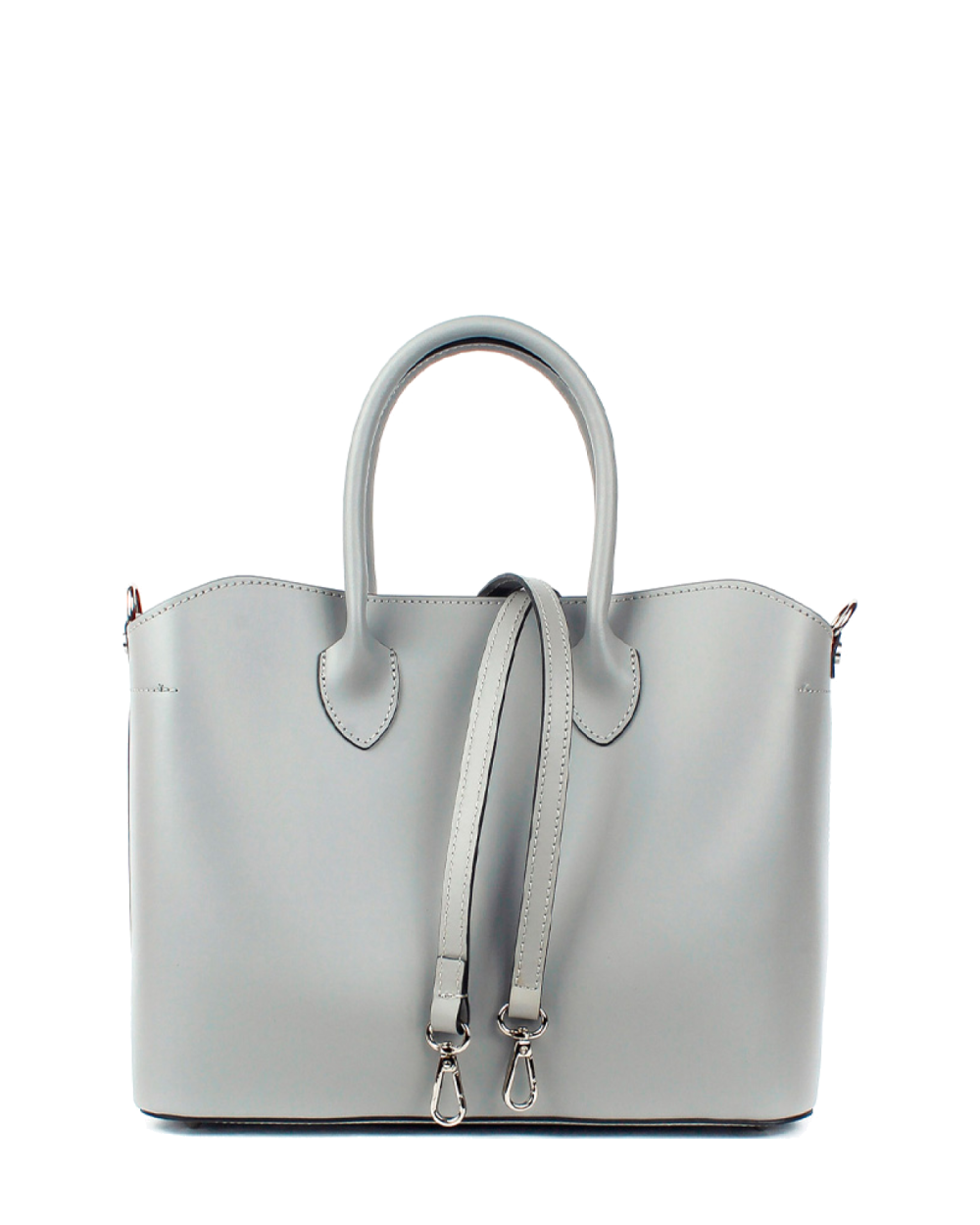 Bolso Tote de piel italiana Plato Gris
