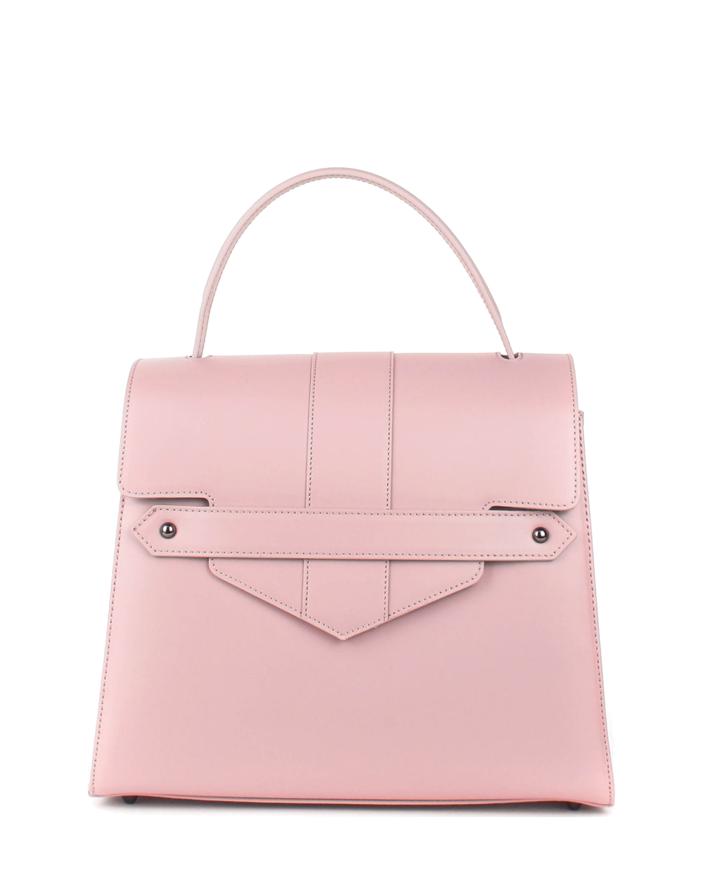 Bolso de mano de piel italiana DIVISI Rosa