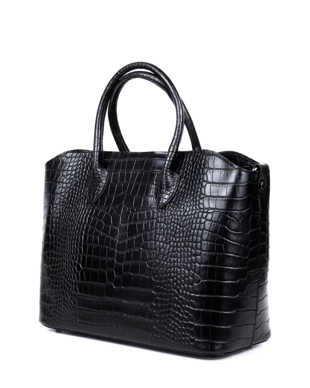 Bolso Tote de piel italiana MOLTO Negro