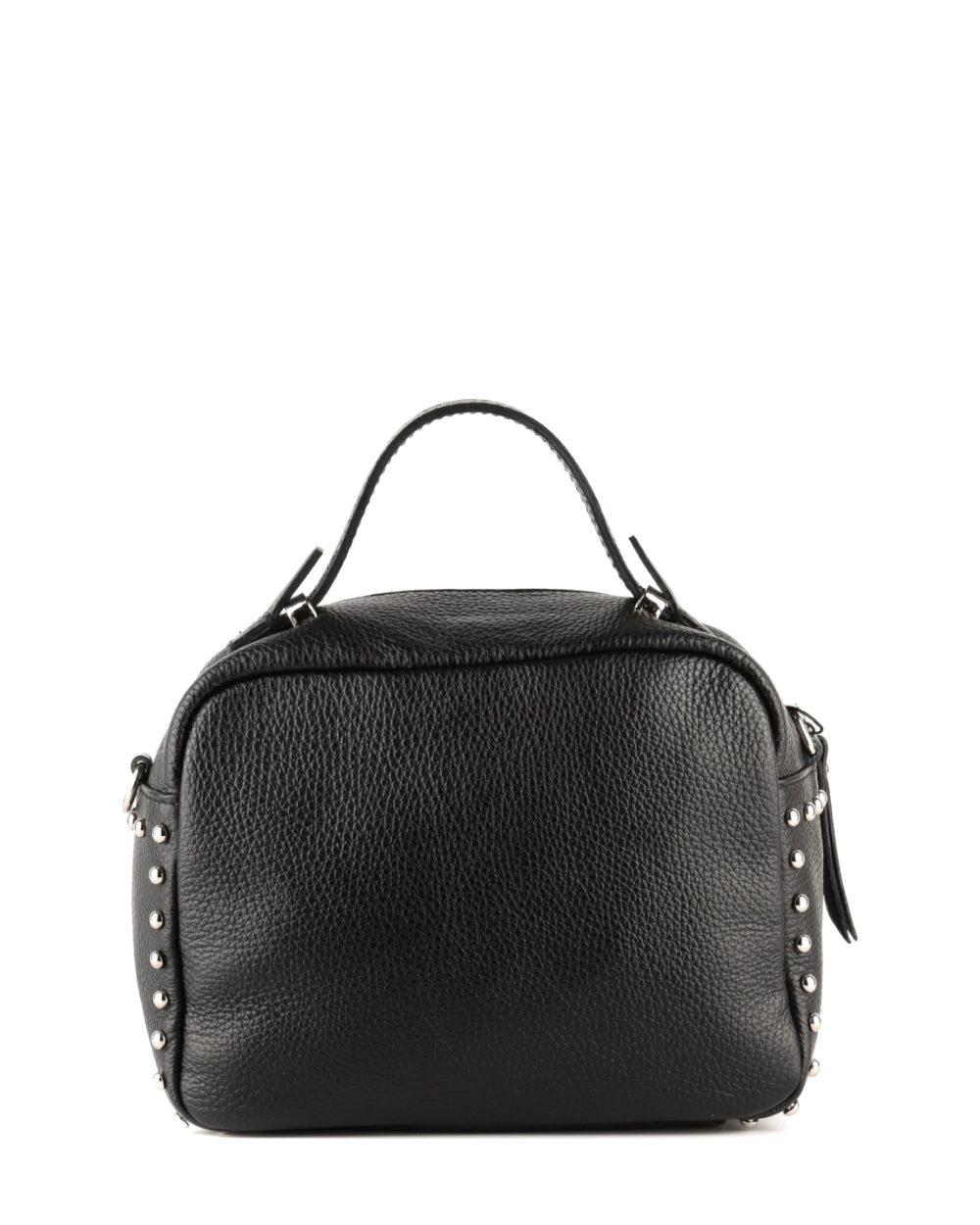 Bolso de mano de piel italiana COMODO Negro