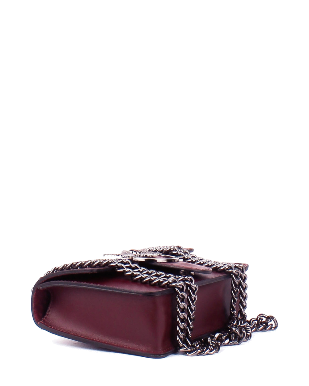 Bolso de mano de piel italiana Presto Burgundy