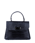 Bolso de mano de piel italiana STOCATTO Negro