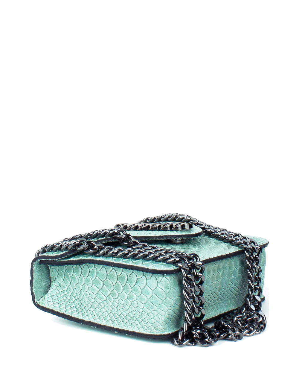 Bandolera de piel italiana Verde 5185-123-35