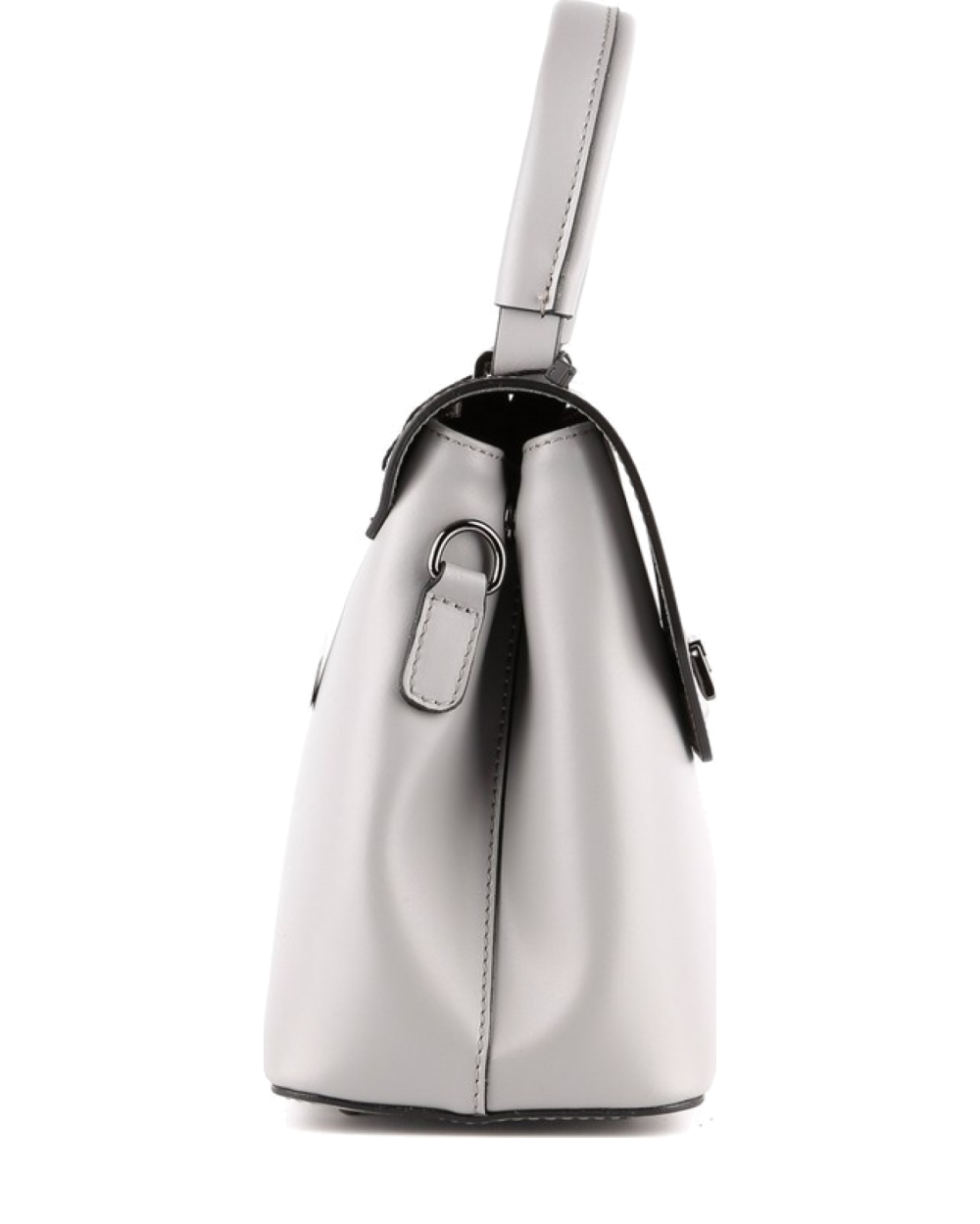 Bolso de mano de piel italiana STOCATTO Gris