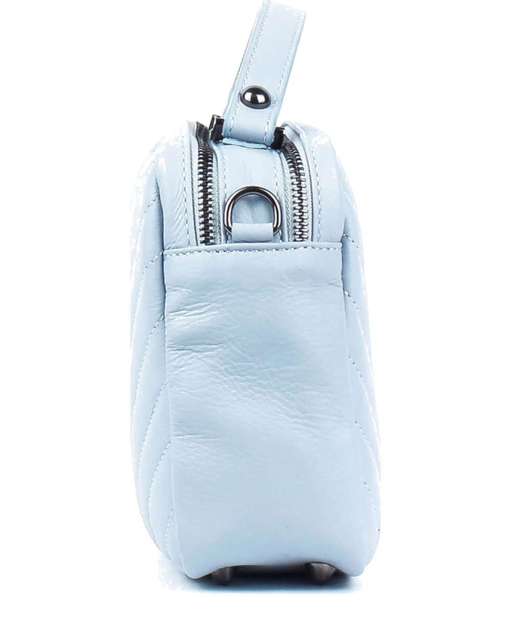 Bolso de mano de piel italiana SIOUXSIE Azul