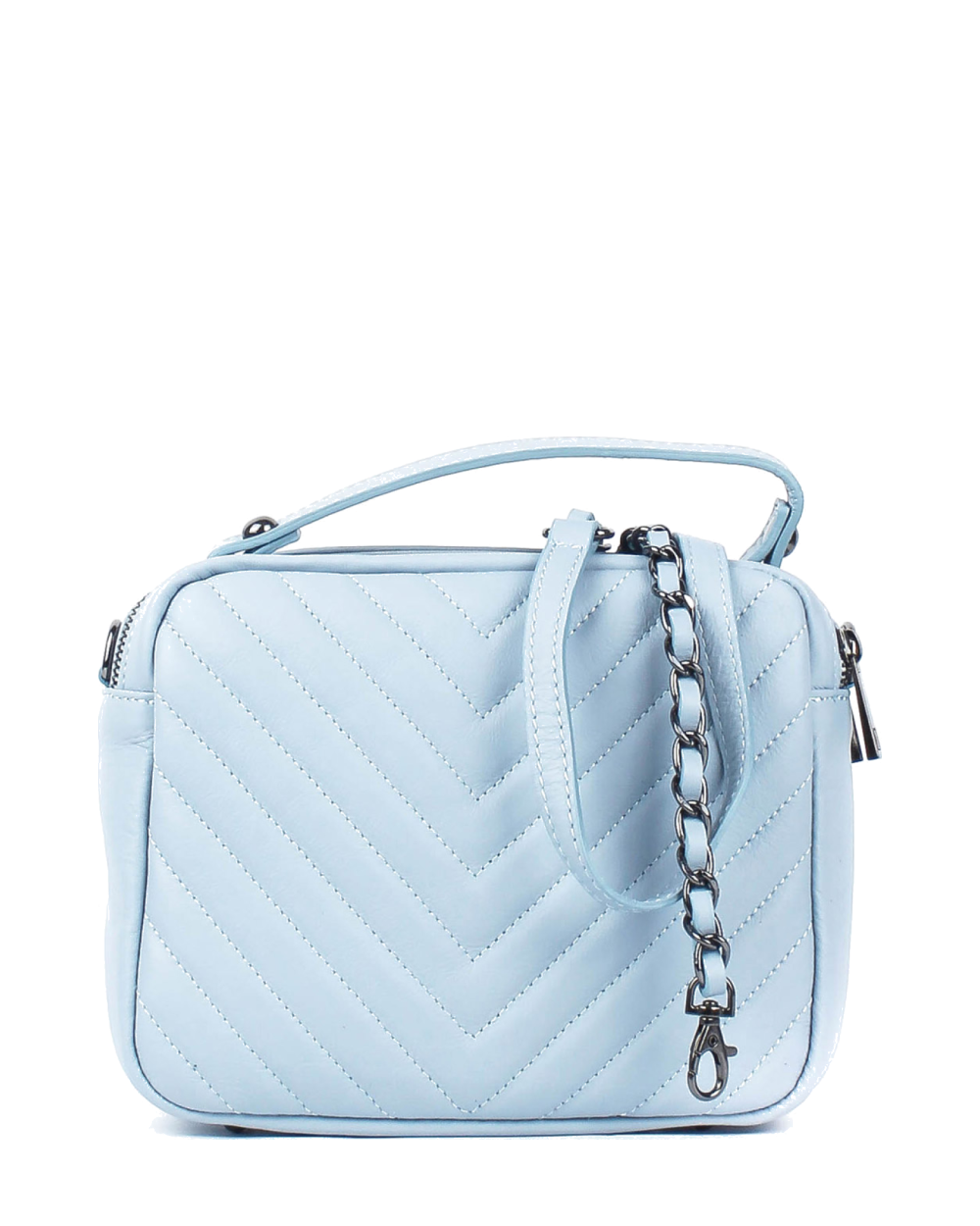 Bolso de mano de piel italiana SIOUXSIE Azul