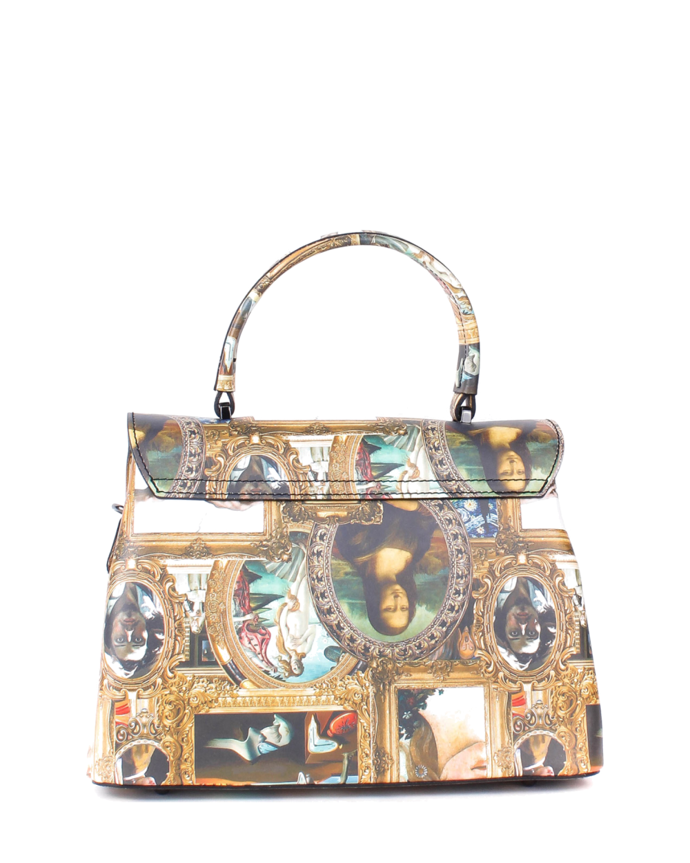 Bolso de mano de piel italiana STOCATTO Amarillo