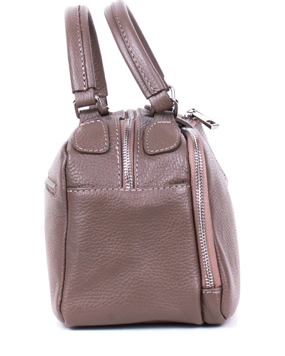 Bolso de mano de piel italiana ARMSTRONG Marrón