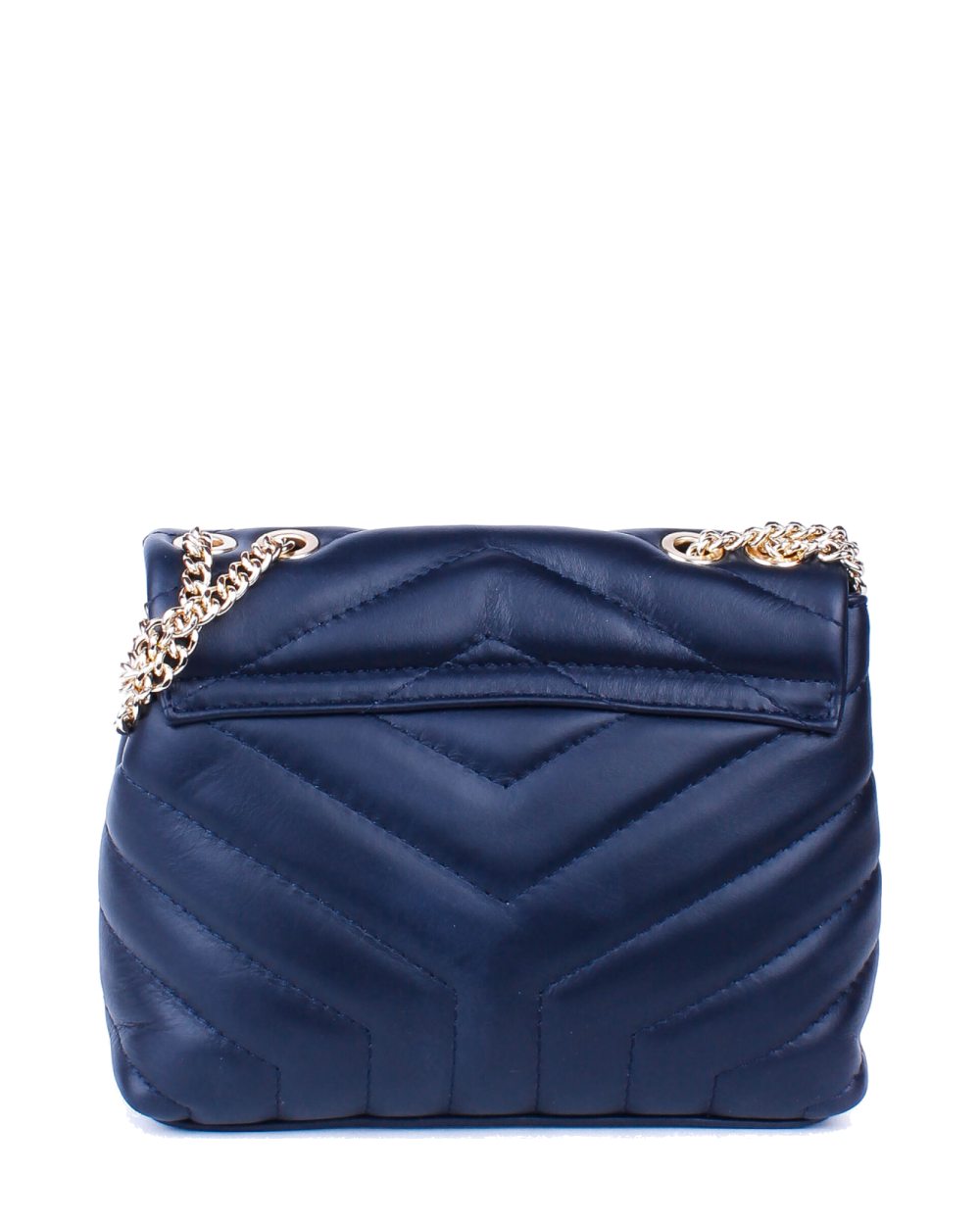 Bandolera de piel italiana Azul 5815-56-37