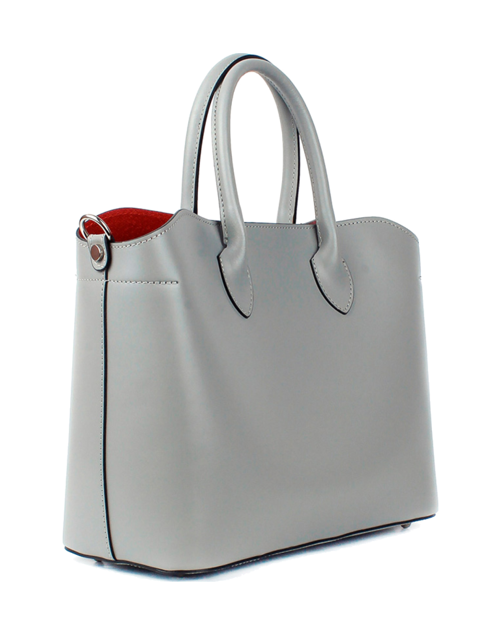 Bolso Tote de piel italiana Plato Gris