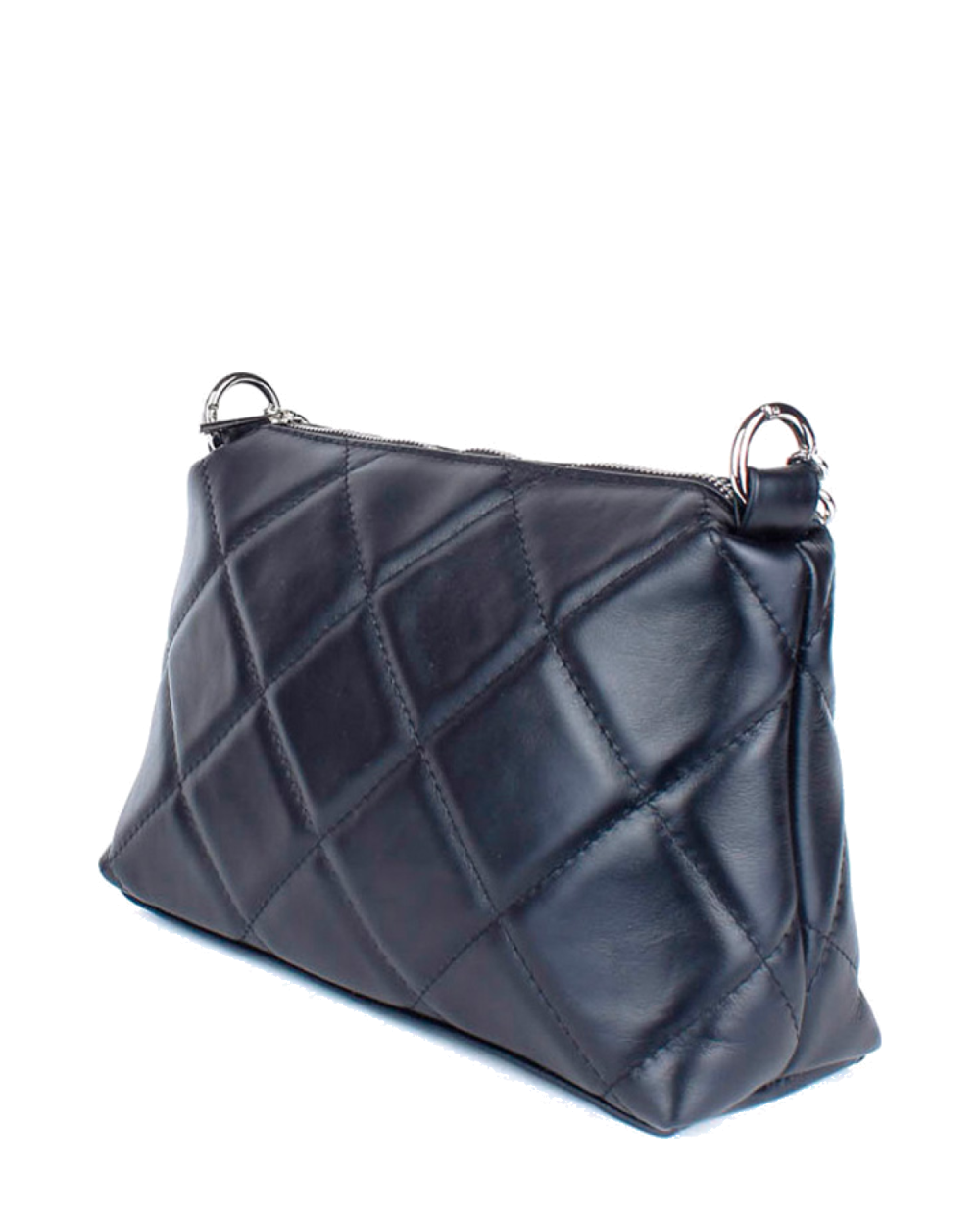 Bandolera de piel italiana Negro 1609-05-37