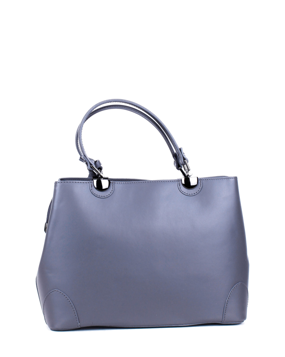 Bolso Tote de piel italiana FIORI Gris
