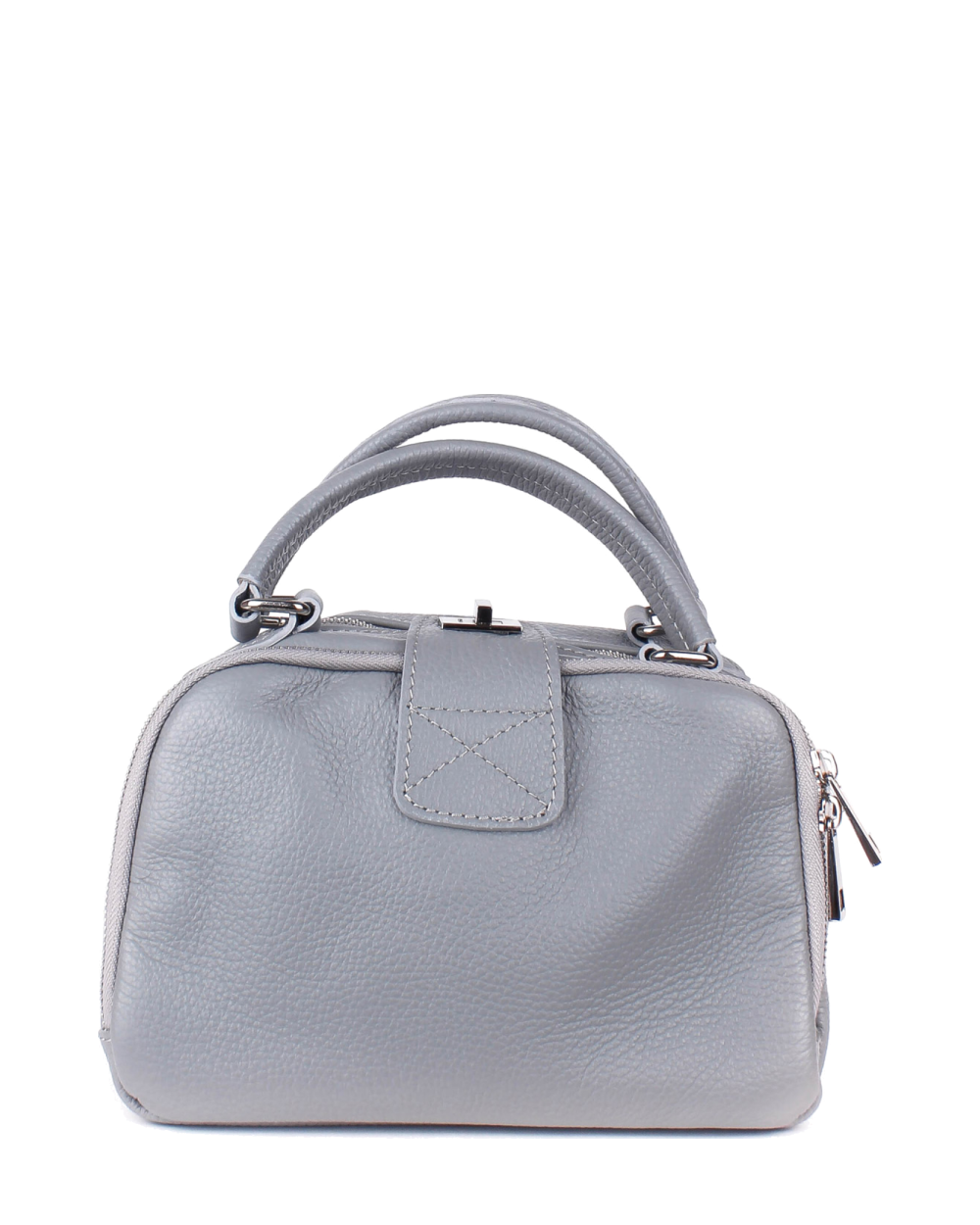 Bolso de mano de piel italiana ARMSTRONG Gris