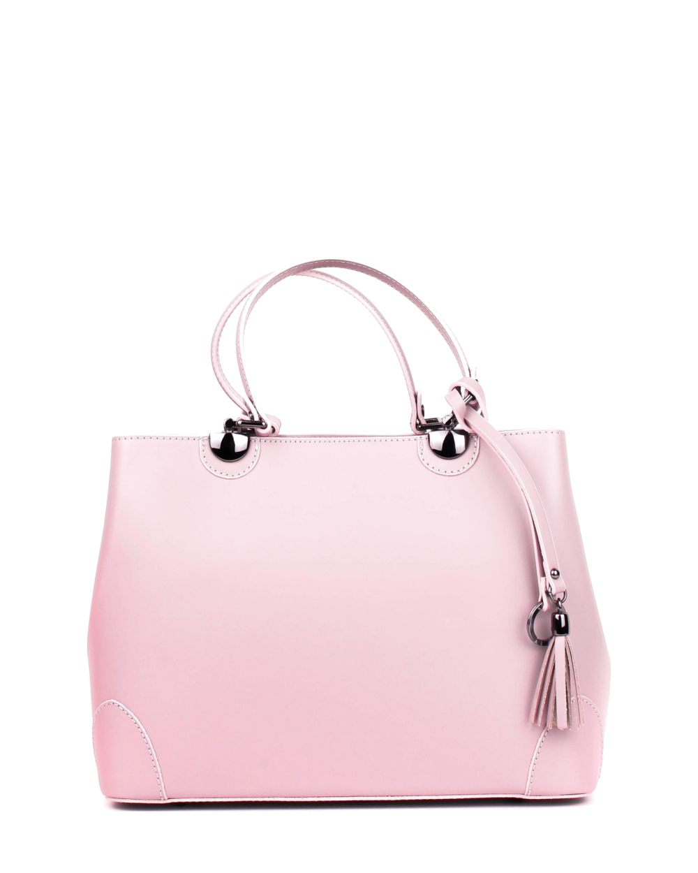 Bolso Tote de piel italiana FIORI Rosa