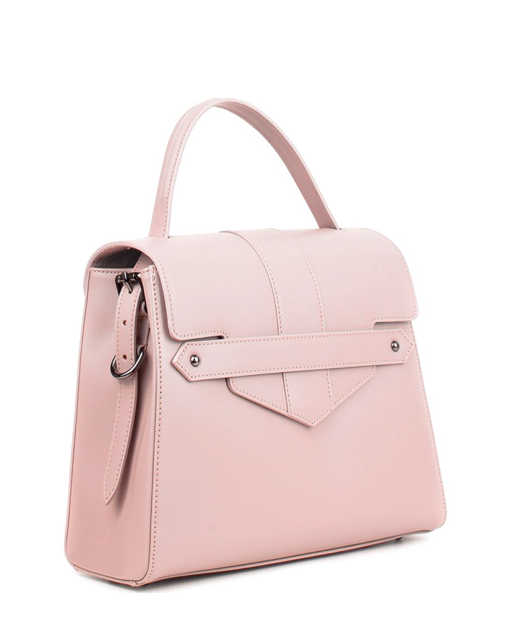 Bolso de mano de piel italiana DIVISI Gris