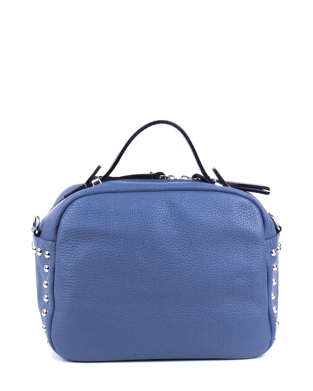 Bolso de mano de piel italiana Comodo Azul