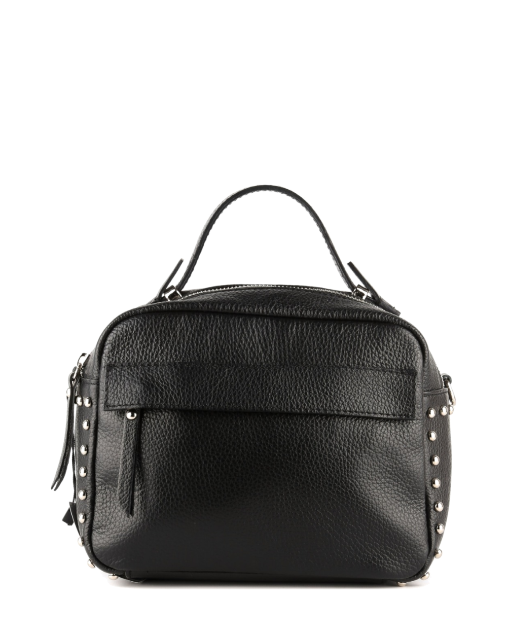 Bolso de mano de piel italiana COMODO Negro
