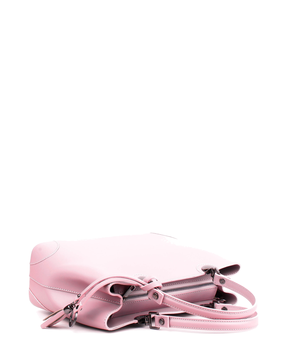 Bolso Tote de piel italiana FIORI Rosa