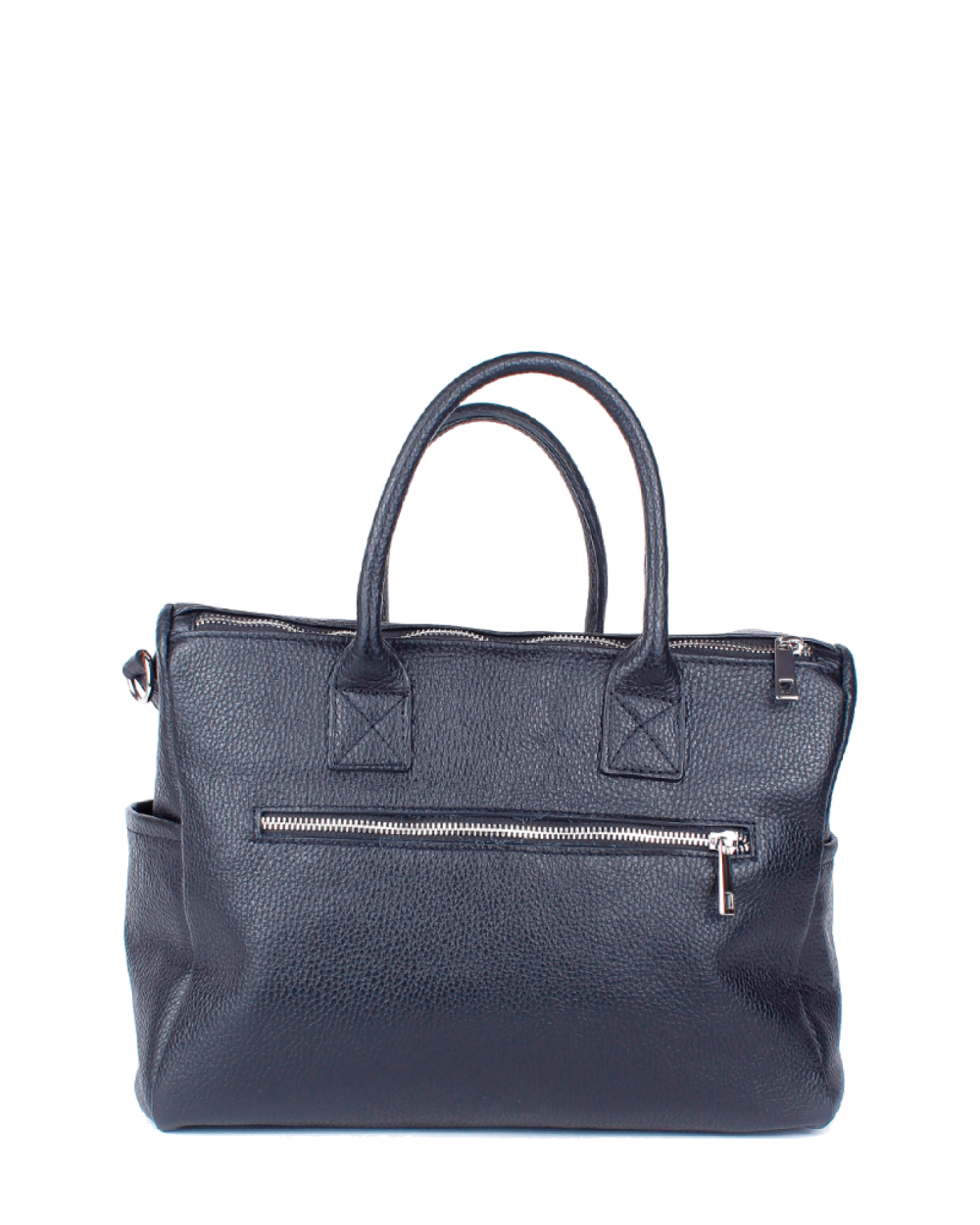 Bolso de mano de piel italiana Desireless  Negro