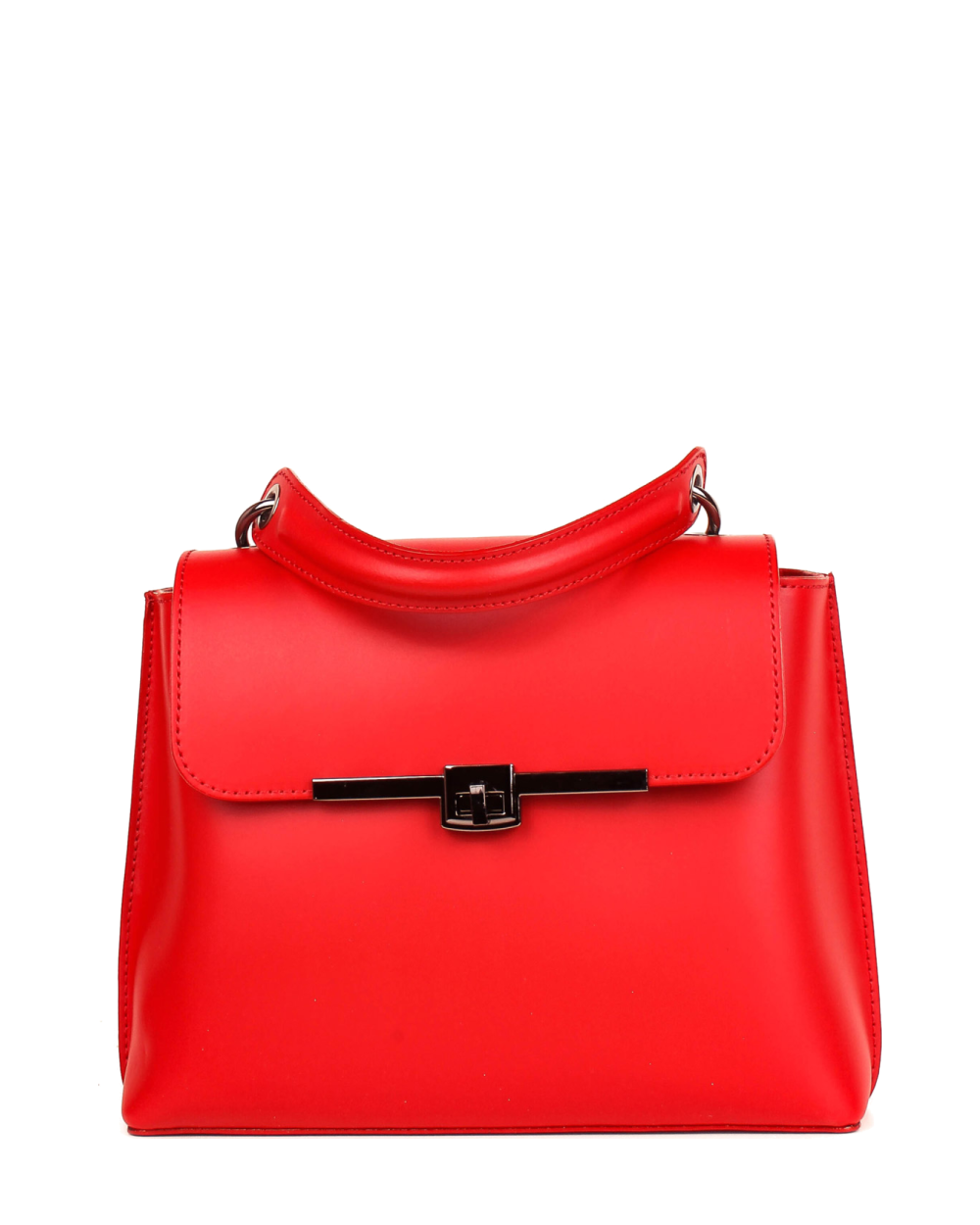 Bolso de mano de piel italiana RITMO Rojo
