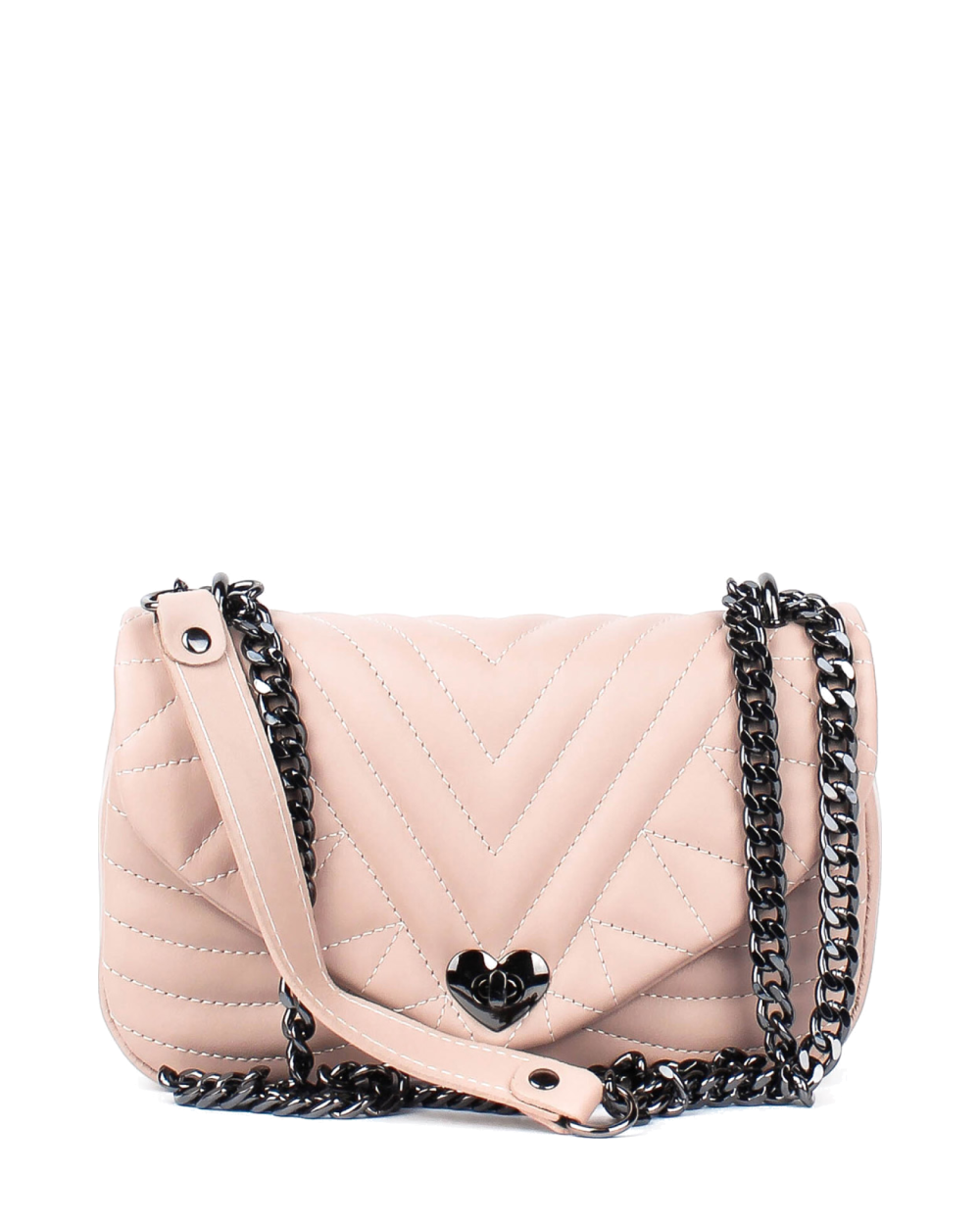 Bandolera de piel italiana Gris 3388-52-37