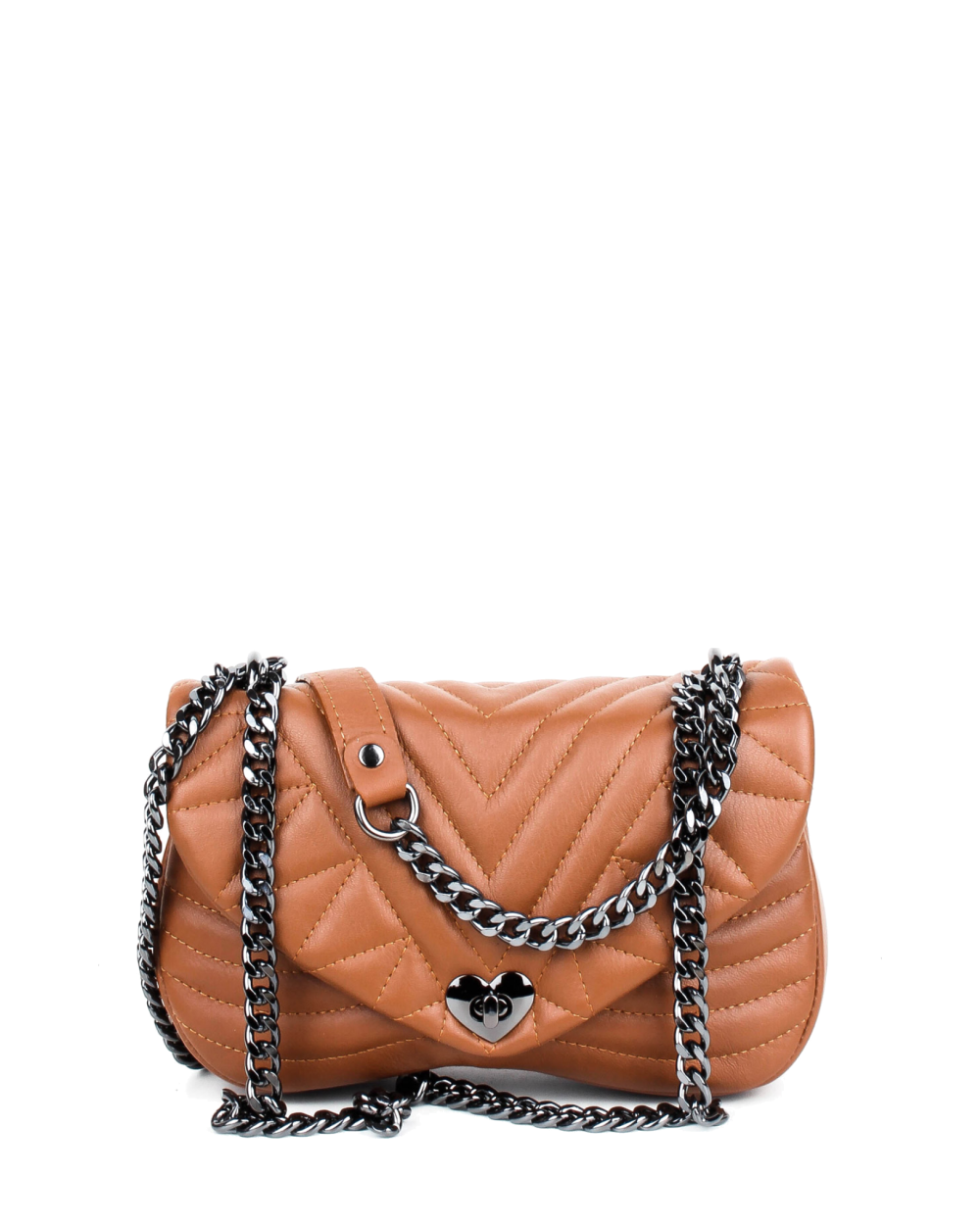 Bandolera de piel italiana Rojo 3388-45-37