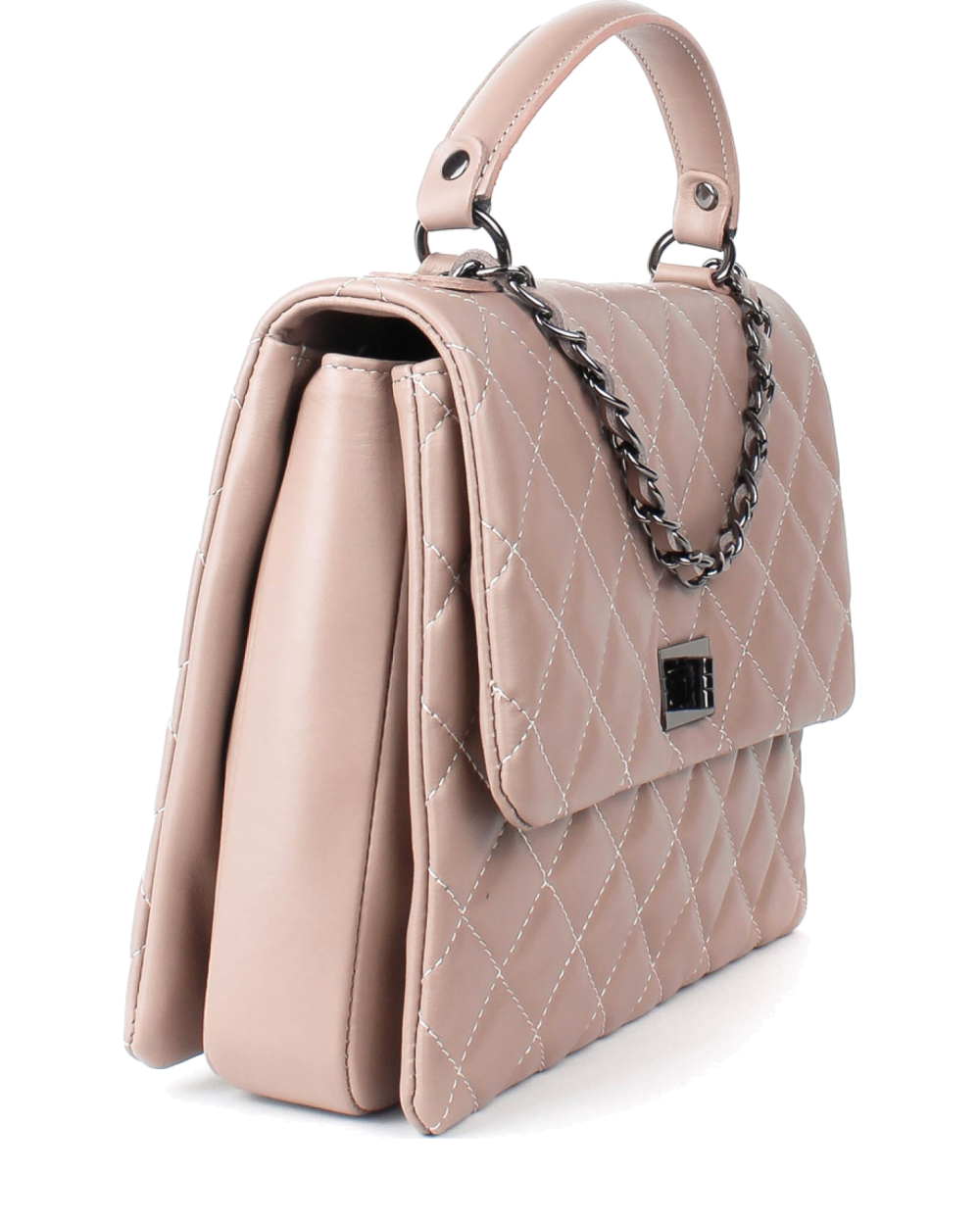 Bolso de mano de piel italiana AGUILERA Beige