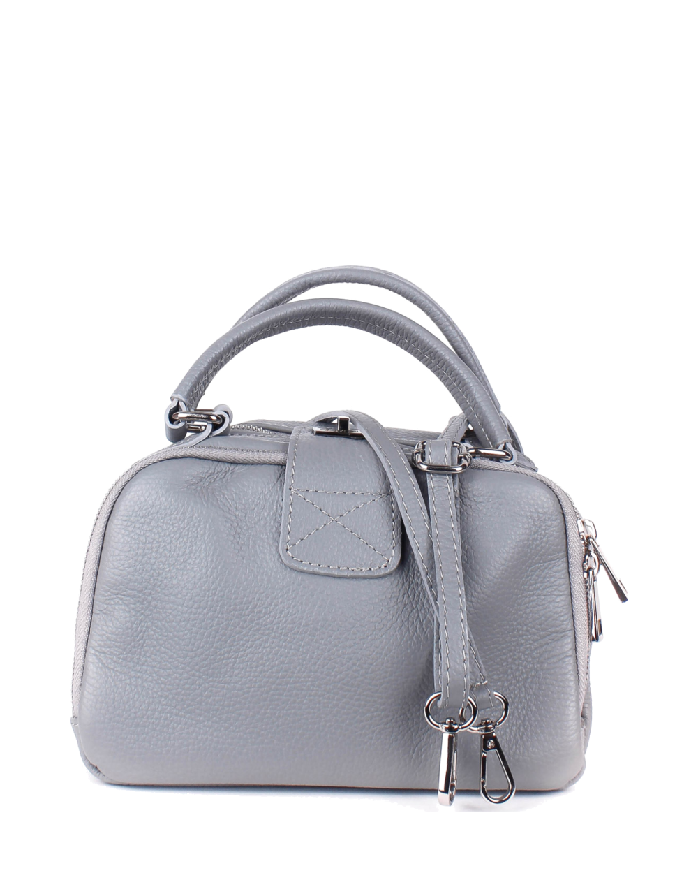 Bolso de mano de piel italiana ARMSTRONG Gris