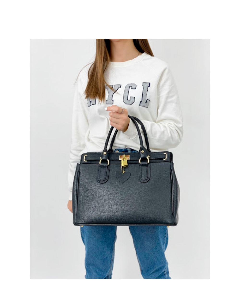 Bolso de mano Magenti Negro