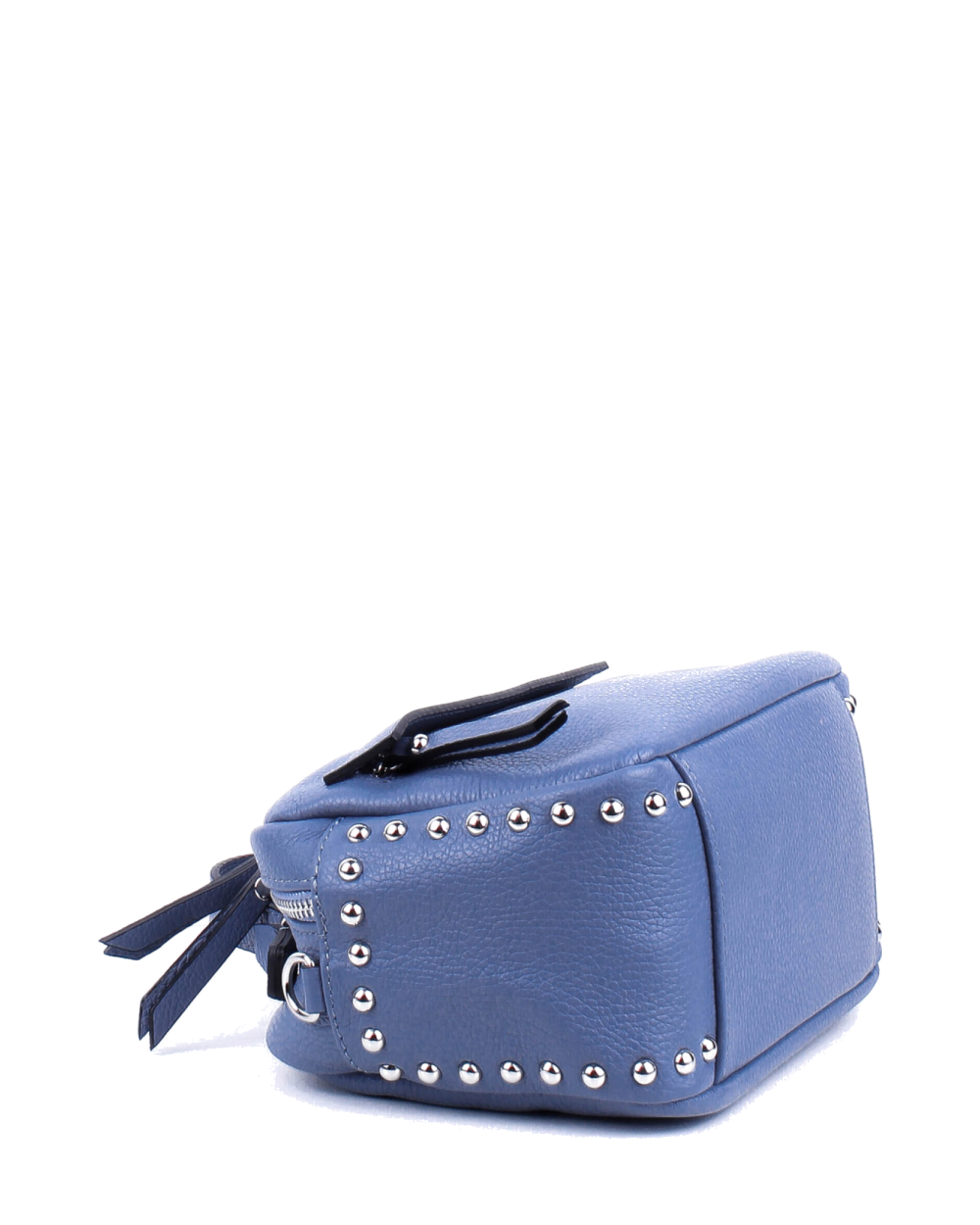 Bolso de mano de piel italiana Comodo Azul