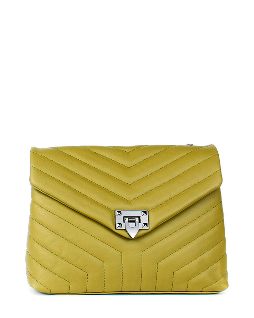 Bandolera de piel italiana Verde 5816-24-37