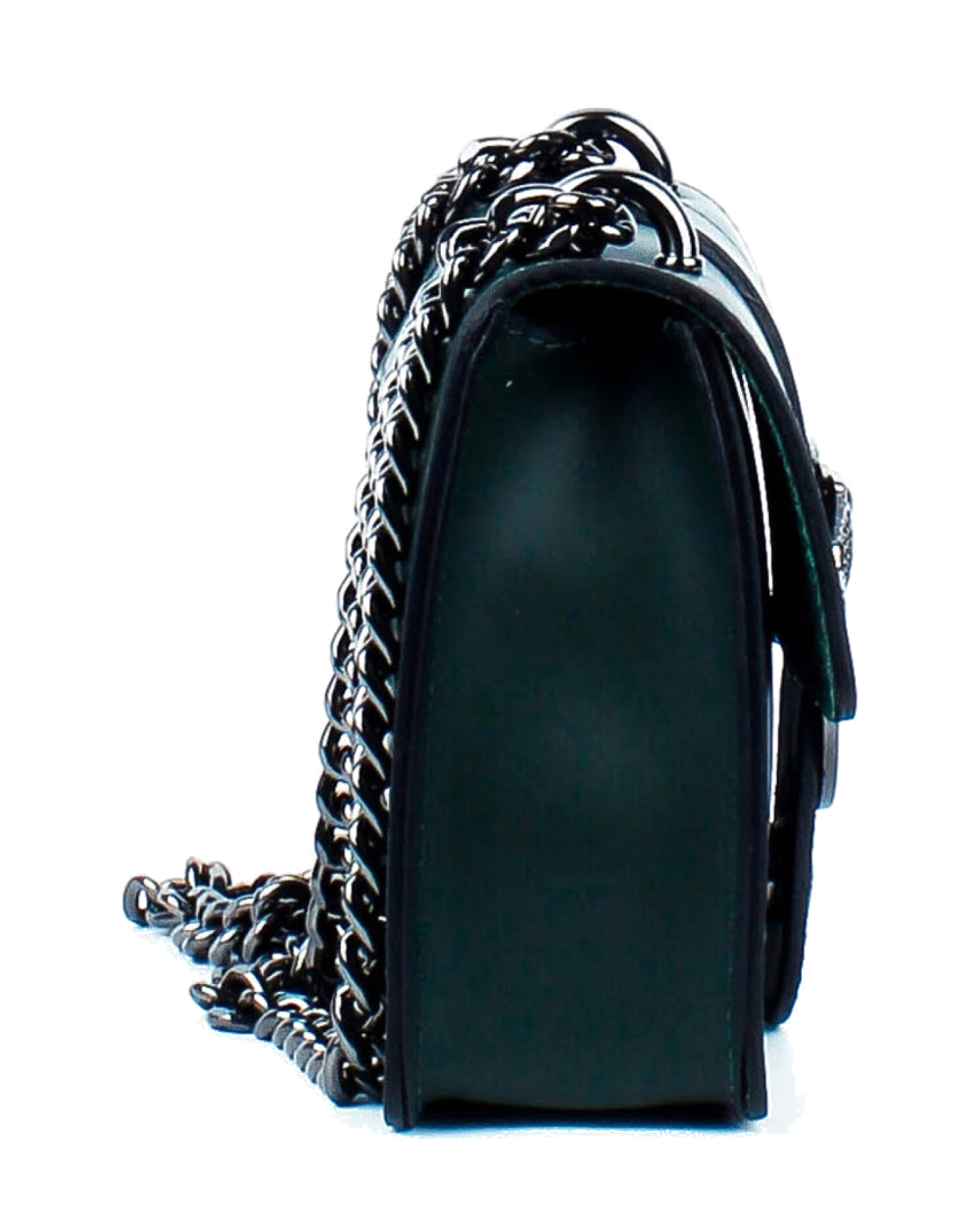 Bolso de mano de piel italiana Presto Verde