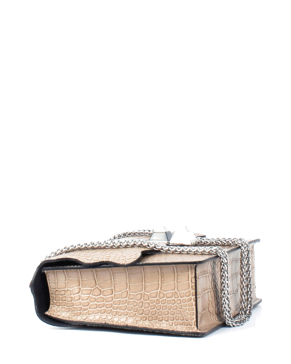 Bandolera de piel italiana Gris 7911-52-36