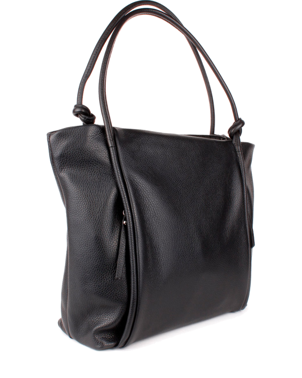 Bolso Tote de piel italiana Quadra Negro