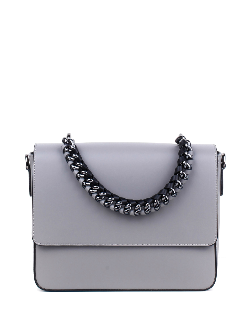 Bandolera de piel italiana Gris 5172-18-31