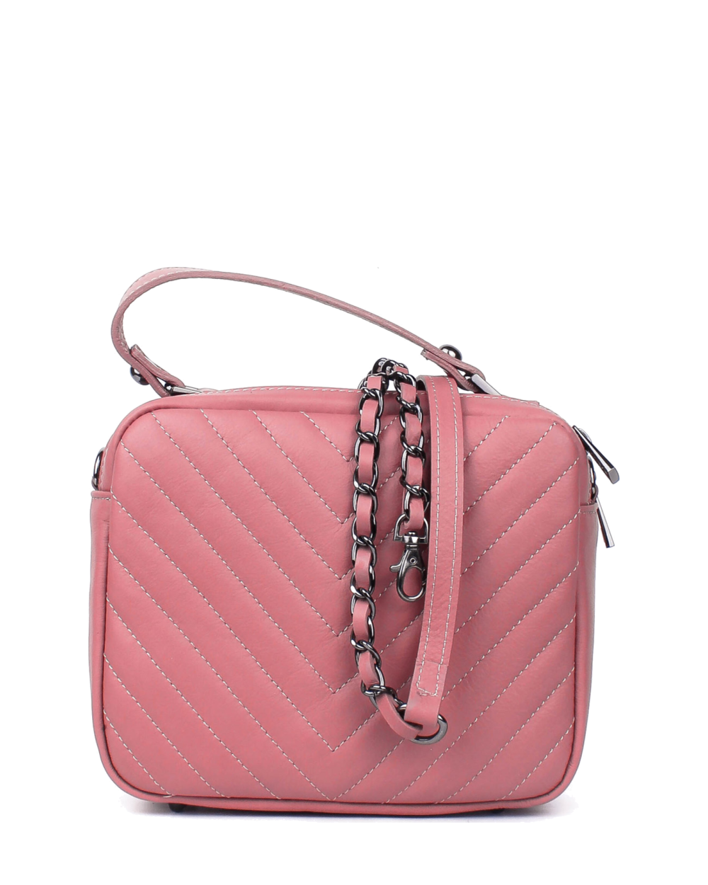 Bolso de mano de piel italiana SIOUXSIE Rosa